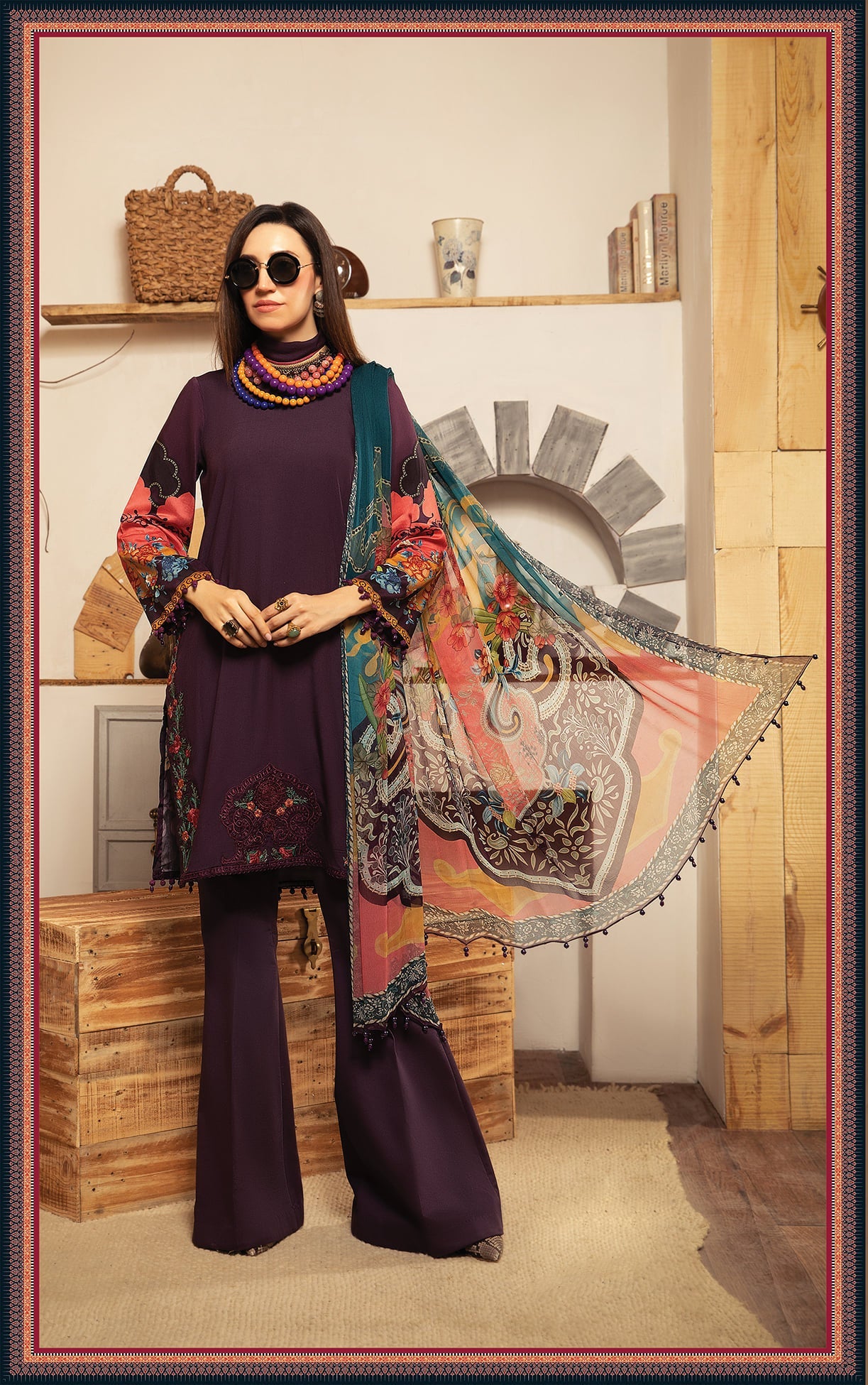 M.Prints MPT-1213-B - Heer Rang