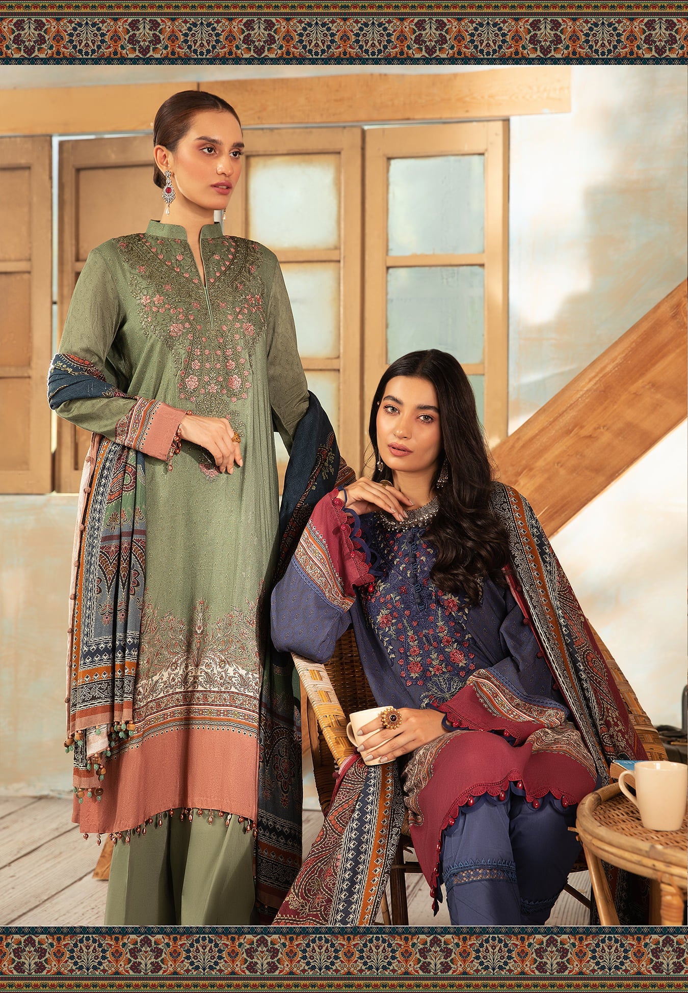 M.Prints MPT-1205-B - Heer Rang