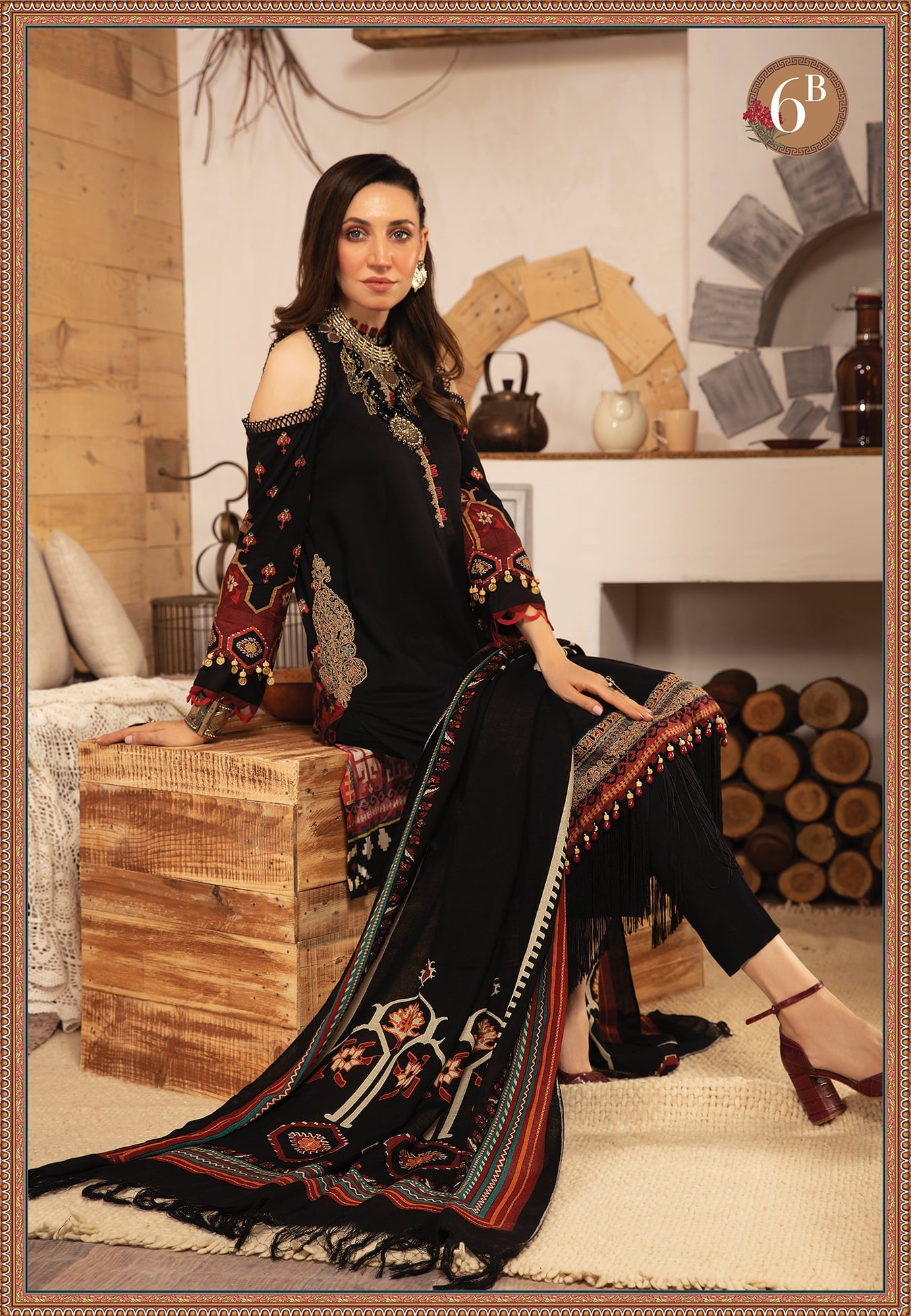 M.Prints MPT-1206-B - Heer Rang