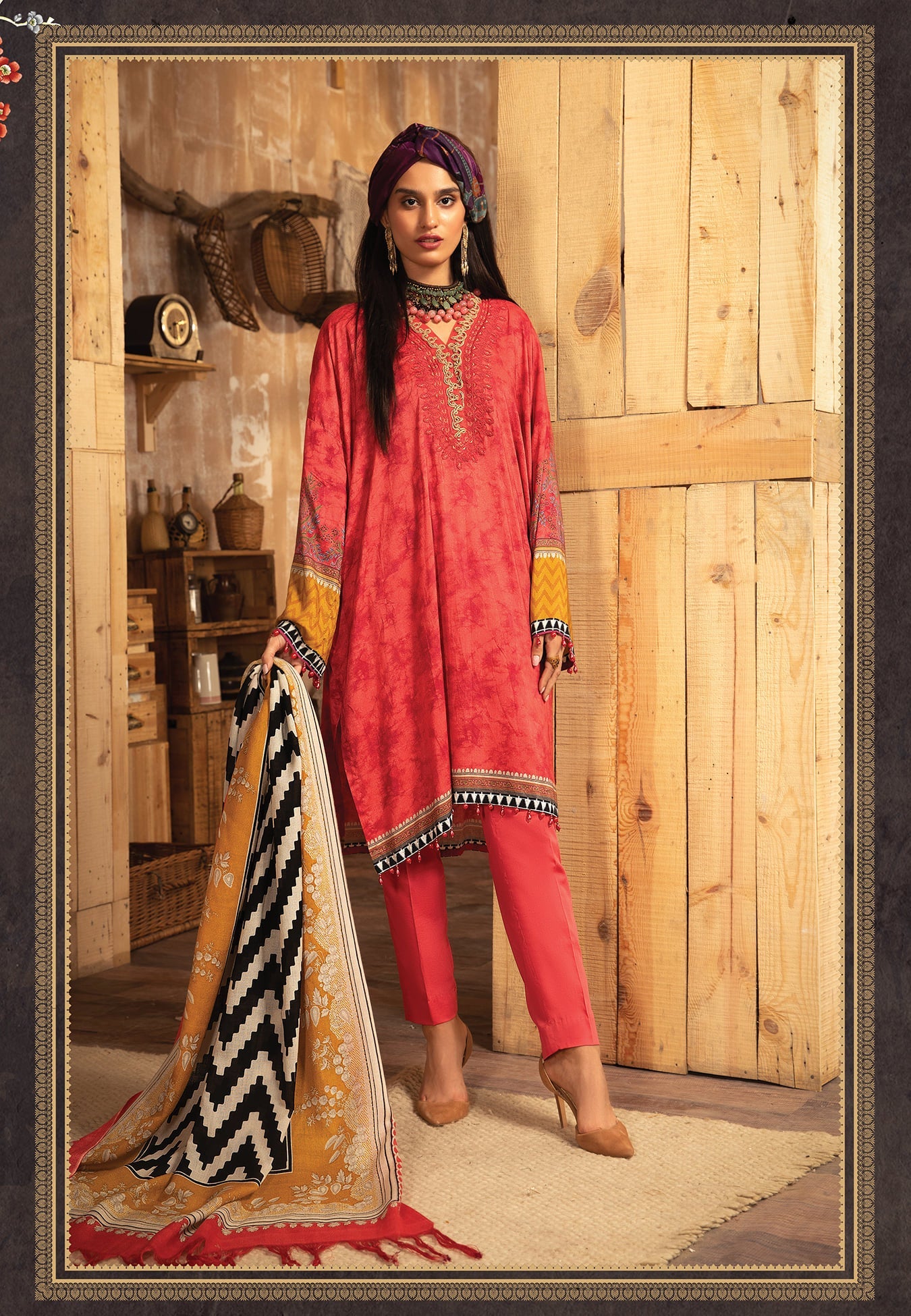 M.Prints MPT-1202-A - Heer Rang