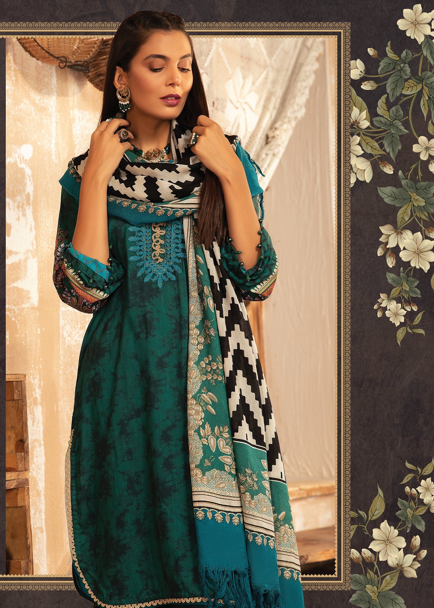 M.Prints MPT-1202-B - Heer Rang