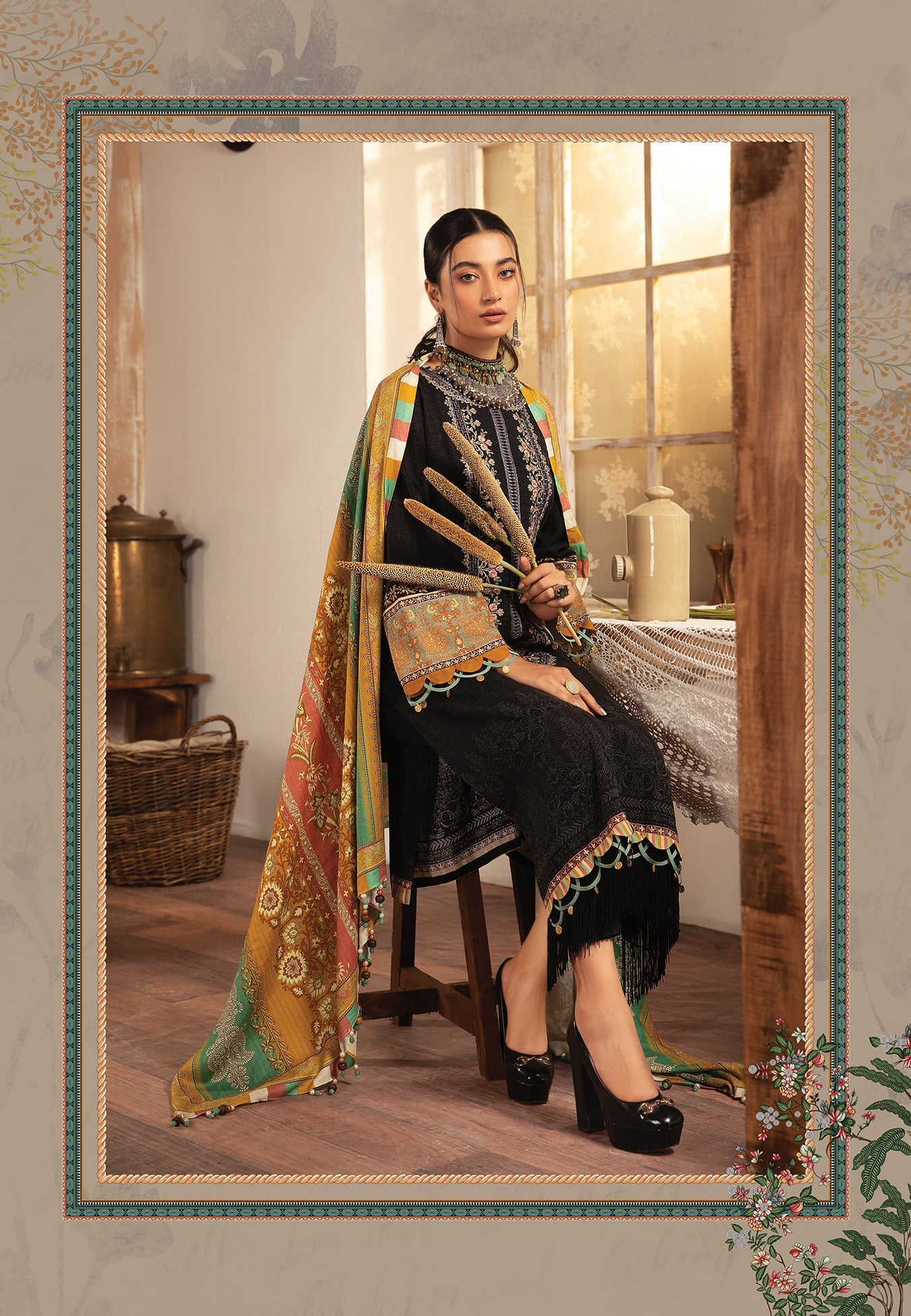 M.Prints MPT-1208-B - Heer Rang