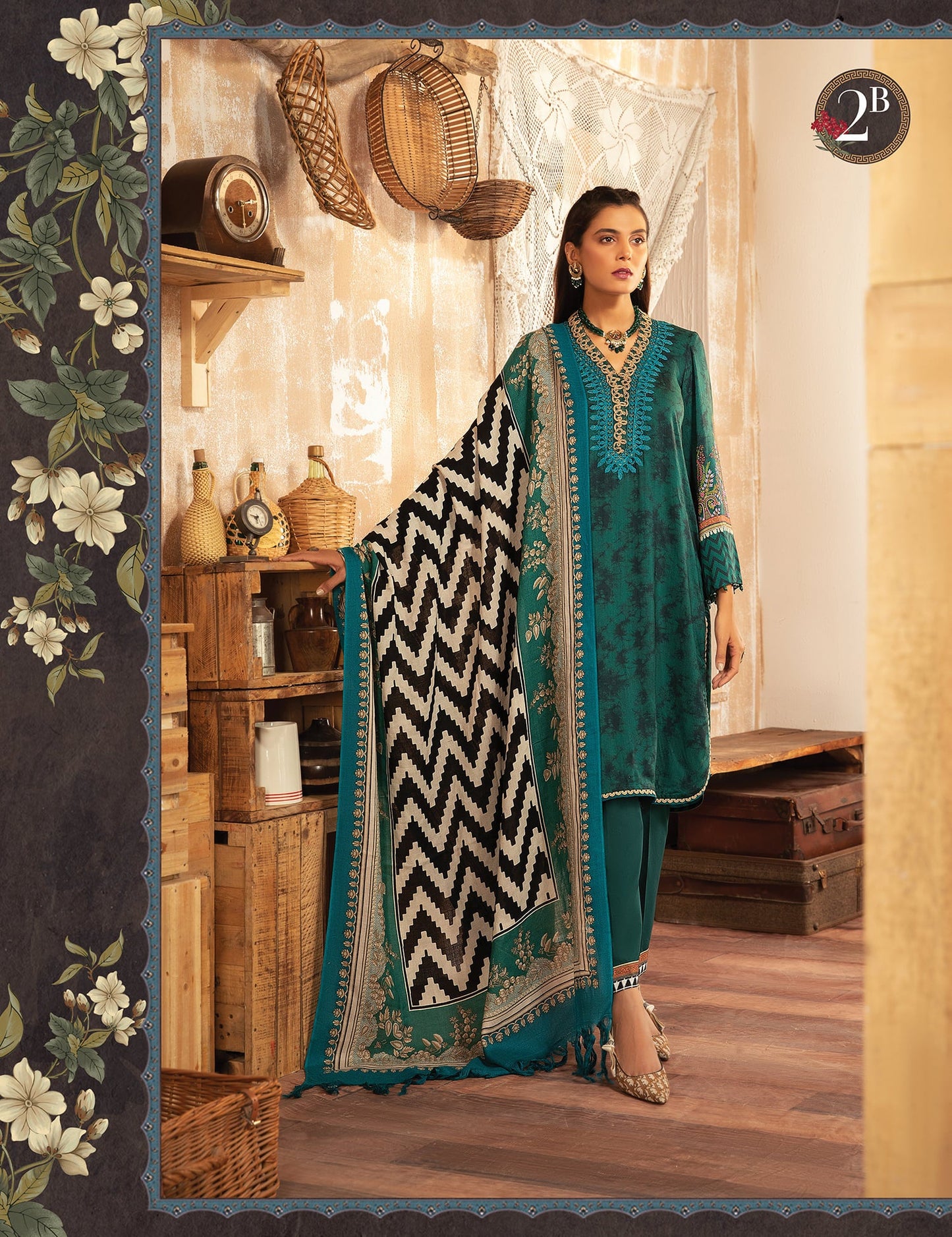 M.Prints MPT-1202-B - Heer Rang