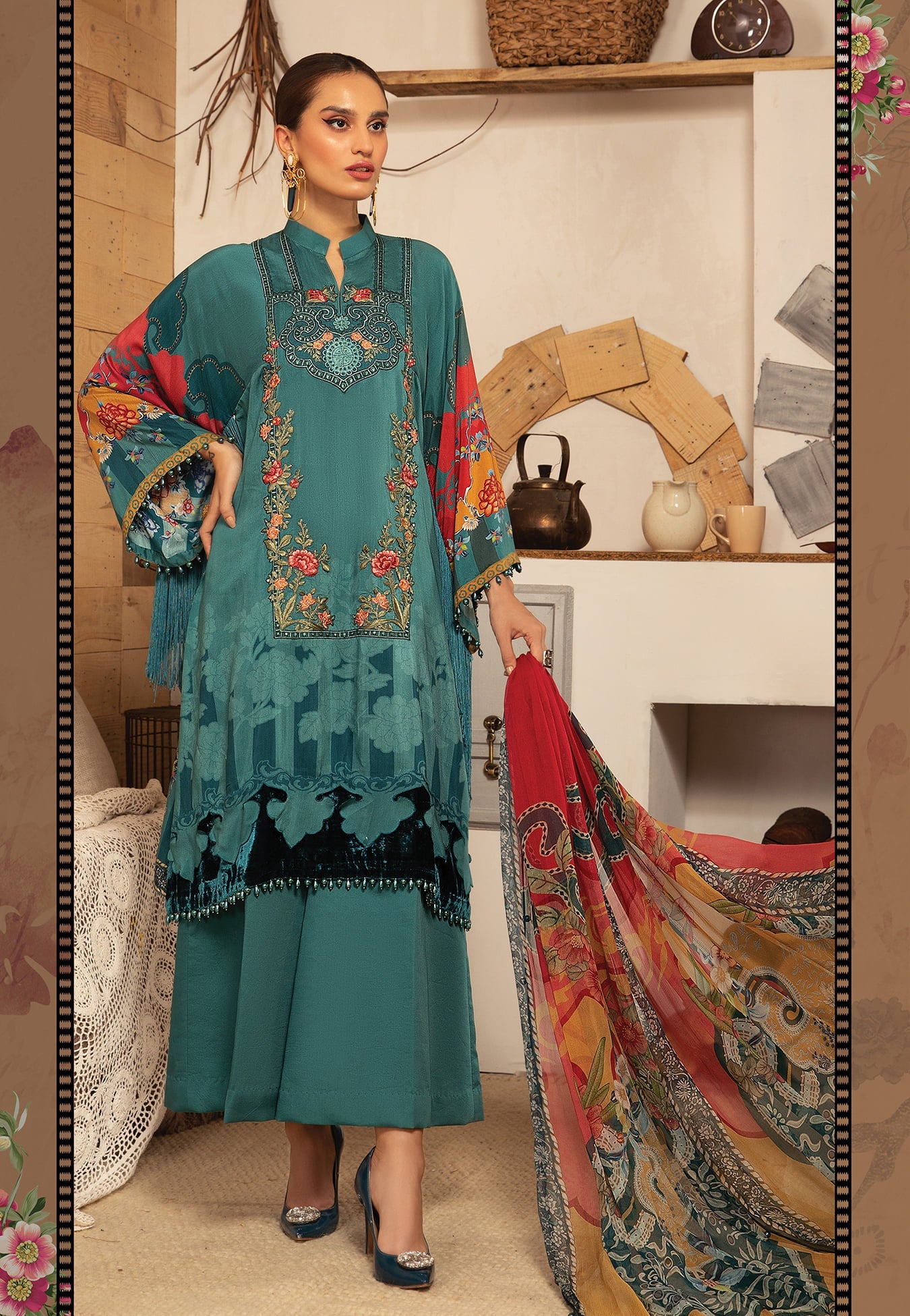 M.Prints MPT-1213-A - Heer Rang