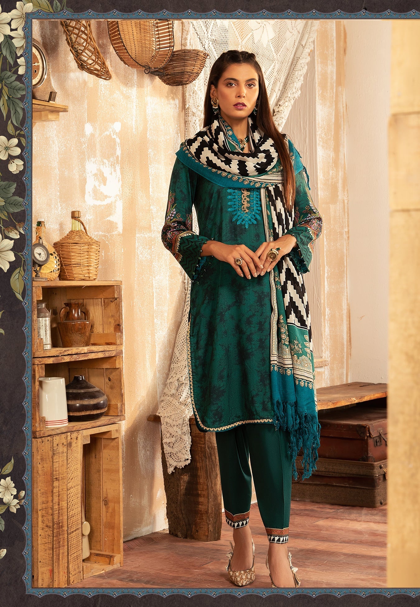 M.Prints MPT-1202-B - Heer Rang