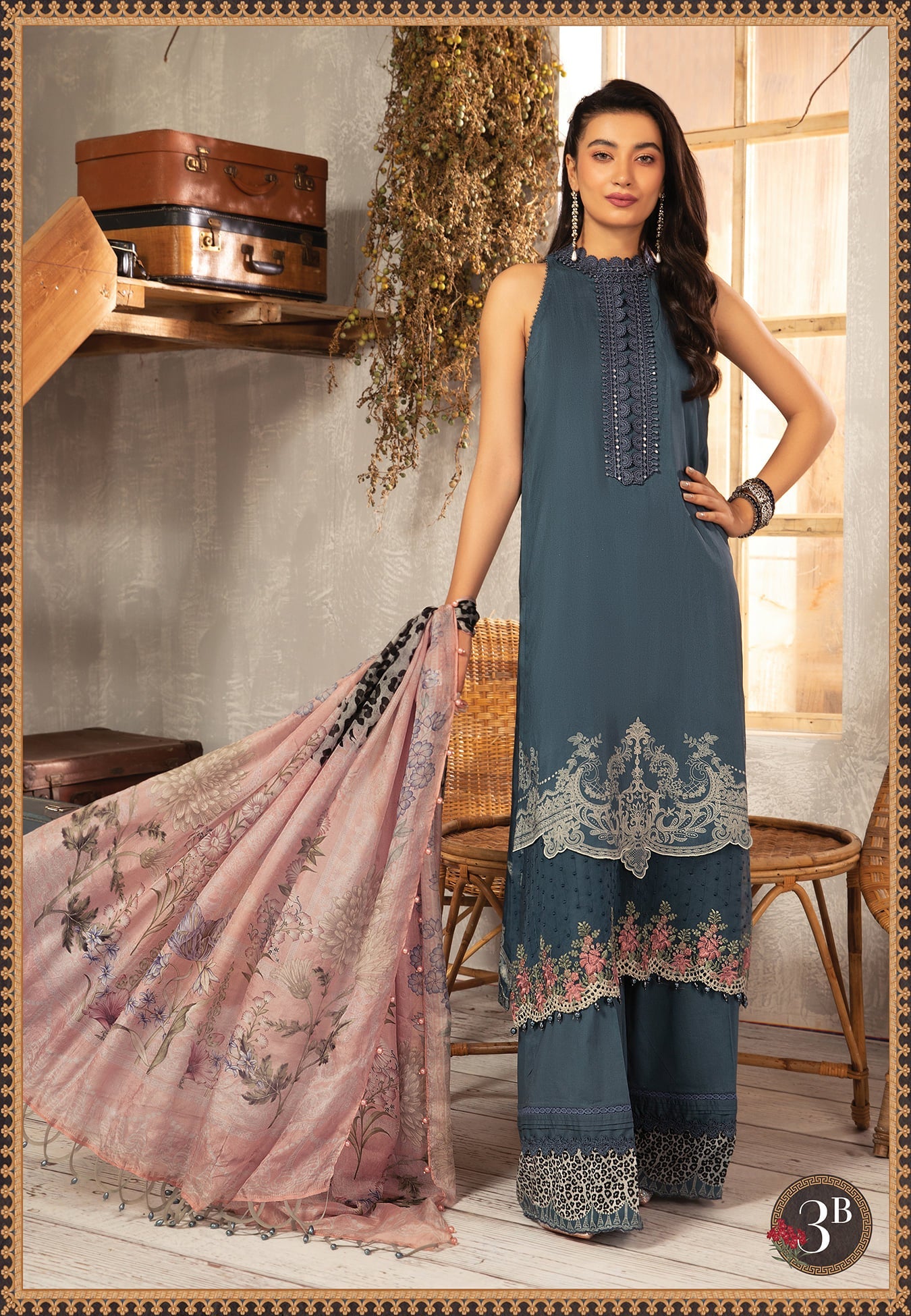 M.Prints MPT-1203-B - Heer Rang